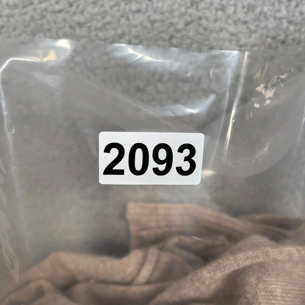 Quince Open Cashmere Cardigan Womens S Oatmeal Tan Tight Knit Drape Fit Luxury - Picture 8 of 8